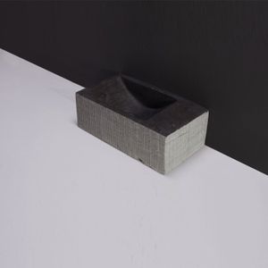 Forzalaqua Kalmar XS Hardsteen Gefrijnd Met Kraangat Rechts 29X16X10 cm