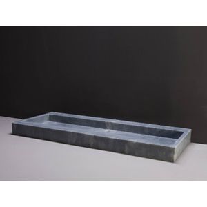 Wastafel forzalaqua palermo cloudy marmer gezoet 2 kraangaten blauw 100,5x51,5x9 cm
