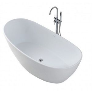 BWS Vrijstaand Bad Solid Surface Type1 179.5x84.5x64 cm Mat Wit