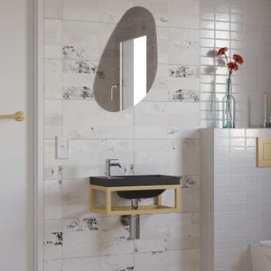 Fonteinset bws paris 40x22 cm met mat zwart fontein mat goud