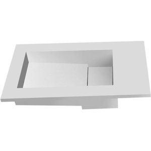 Fontein inbouw eh design tolmezzo solid surface 400x220x100 mm