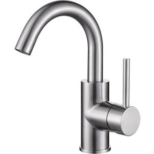 Wastafelkraan Sanilux Largo 24,4 cm RVS