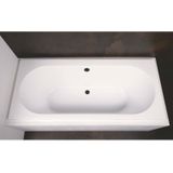 Inbouw ligbad luca sanitair primo acryl 180x80x49 cm mat wit (exclusief afvoerset)