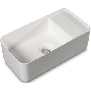 Fontein luca sanitair 35x18,5x12 cm solid surface mat wit