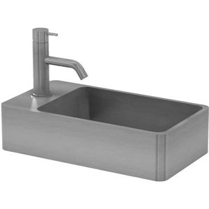 Fontein Lanesto Vanity 22x40x10 cm RVS Gun Metal (excl kraan incl waste)