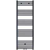 Designradiator bws nile gobi 160x60 cm geborsteld mat zwart midden/zij-aansluiting