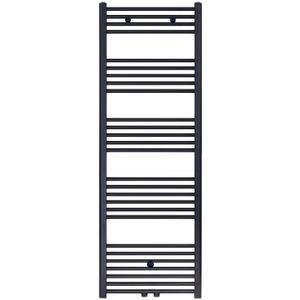 Designradiator BWS Nile Gobi 160x60 cm Geborsteld Mat Zwart Midden/zij-aansluiting