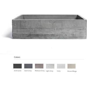 Opzet Wastafel  In Vivo Beton 58.5x38.5x16 cm (6 Kleuren) Urbi et Orbi