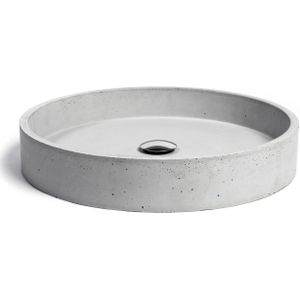 Opzet wastafel urbi et orbi circum beton 48x10 cm licht grijs