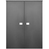 Kolomkast sanicare q5 2 soft-close deuren 90 cm grey-wood