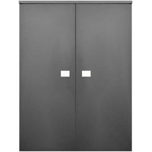 Kolomkast sanicare q5 2 soft-close deuren 90 cm grey-wood