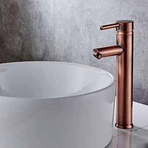 Boss & Wessing - Hoge Wastafelkraan - Koperkleur - Messing