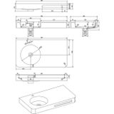 Ideavit Fontein Solidbrio 90x48x14 cm Solid Surface Mat Wit
