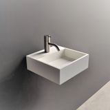 Fontein ideavit solidcube 30x30x10 cm solid surface mat wit