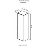 Kolomkast sanicare q4/q15 1 soft-closing deur 160x33,5x32 cm schots-eiken