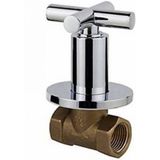 Bidetkraan boss & wessing cross draadaansluiting 1/2" kruisgreep chroom
