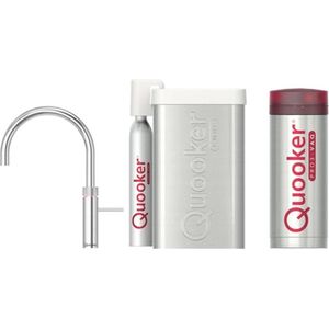 Quooker cube fusion round rvs met pro3-vaq boiler