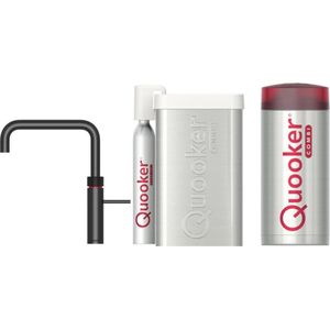 Quooker cube fusion square mat zwart met combi+ boiler