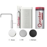 Quooker Cube Fusion Square Mat Zwart met Combi Boiler