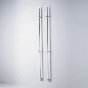 Instamat Jay Elektrische Handdoekradiator 172cm hoog 29Watt geborsteld RVS JAY003