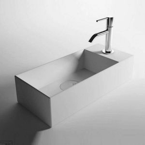Fontein Salenzi Spy 45x20 cm Glans Wit (inclusief bijpassende clickwaste)