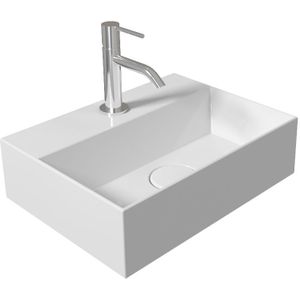 Fontein Salenzi Spy 40x30 cm Glans Wit (inclusief bijpassende clickwaste)