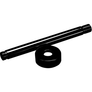AQS Douche-Arm Luxe Rond Plafondbevestiging 15 cm Mat Zwart