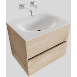 Badkamermeubel solid surface bws stockholm 60x46 cm wood washed oak (0 kraangaten)