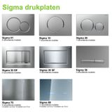 Geberit UP320 Toiletset set45 Wiesbaden Vesta Rimless Mat Zwart Met Sigma Drukplaat