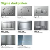 Geberit - Sigma 8 - Toiletset - Wit - Inclusief Drukplaat