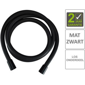 Bws doucheslang kunststof 150 cm mat zwart