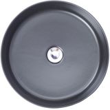 Bws waskom mono opzet model rond diameter 40 cm mat zwart