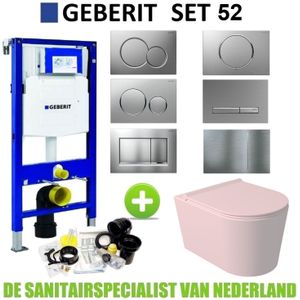 Geberit up320 toiletset set 52 wandcloset salenzi civita mat roze sigma drukplaat