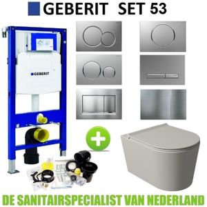 Geberit up320 toiletset set 53 wandcloset salenzi civita mat grijs sigma drukplaat