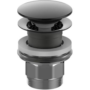 Clickwaste Salenzi Giro Gegalvaniseerd Messing Zwart Chroom ø66 mm