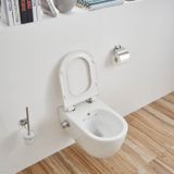 Wandcloset sanilux easy flush slim incl. Bidet 54 cm