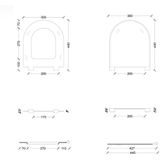 Toiletzitting - Mat Roze - Duroplast - Soft-Close - Quick Release