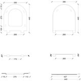 Toiletzitting - Mat Roze - Duroplast - Soft-Close - Quick Release