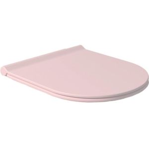 Toiletzitting salenzi form slim mat roze