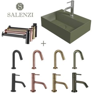 Salenzi fonteinset spy 40x30 cm mat legergroen