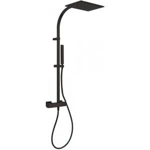 Regendouche set tres slim mengkraan 32x22 cm douchekop vierkant mat zwart