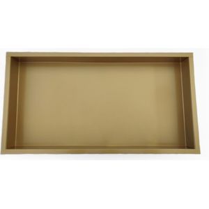 Inbouwnis - 30x60x7 cm - RVS - Goud