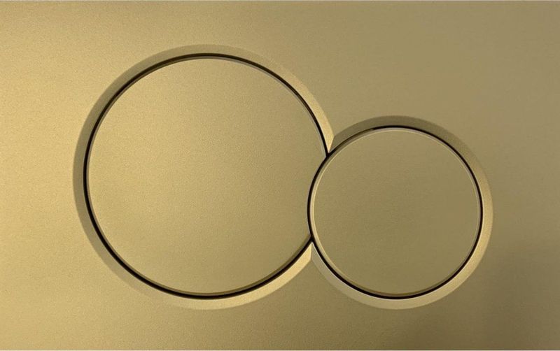 Bedieningsplaat Geberit Sigma 01 Frontbediening Mat Goud