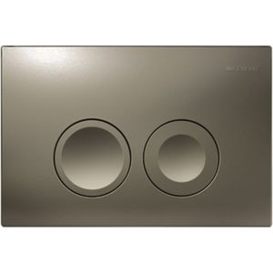 Bedieningsplaat delta 25 by geberit frontbediening mat donkerbruin