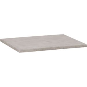 Wastafelblad beton 59.5x45.7x2.5 cm beton grijs