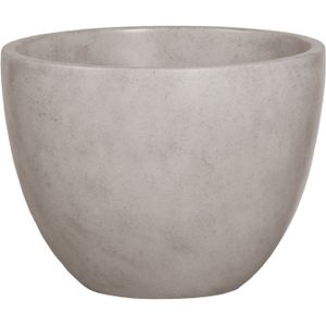 Opbouw waskom beton 36x27.5 cm rond beton grijs