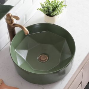 Boss & Wessing - Evita - Waskom - Mat Groen - Keramiek