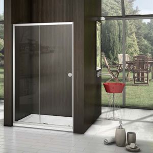 Boss & Wessing - Slide Douchedeur - Chroom - 110x200 cm - Anti-Kalk Coating