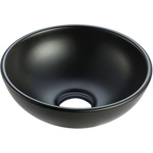 Waskom Opbouw Boss & Wessing Miko 27,5x10,5 cm Keramiek Mat Zwart
