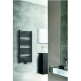 Radiator bws emma 119x60 cm midden onder aansluiting mat zwart (732 watt)